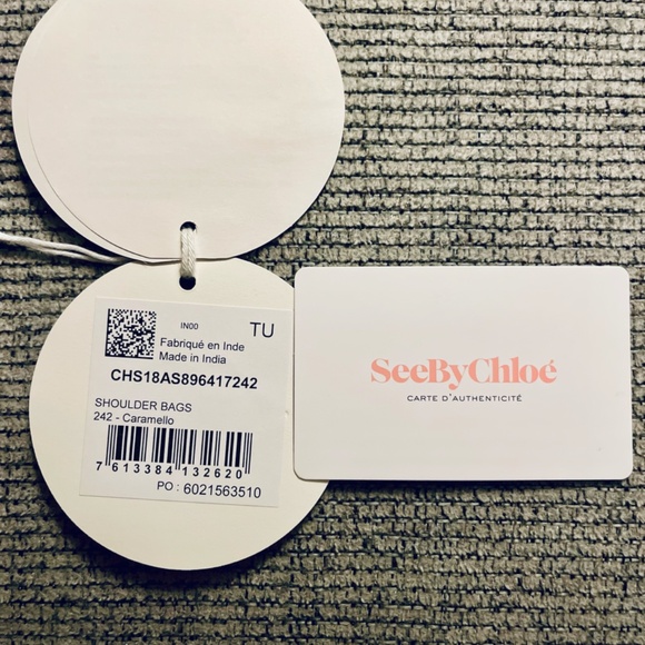 NWT SEE BY CHLOE Joan Shoulder Bag Leather Suede Shoulder Crossbody Strap O-Ring - Picture 9 of 10